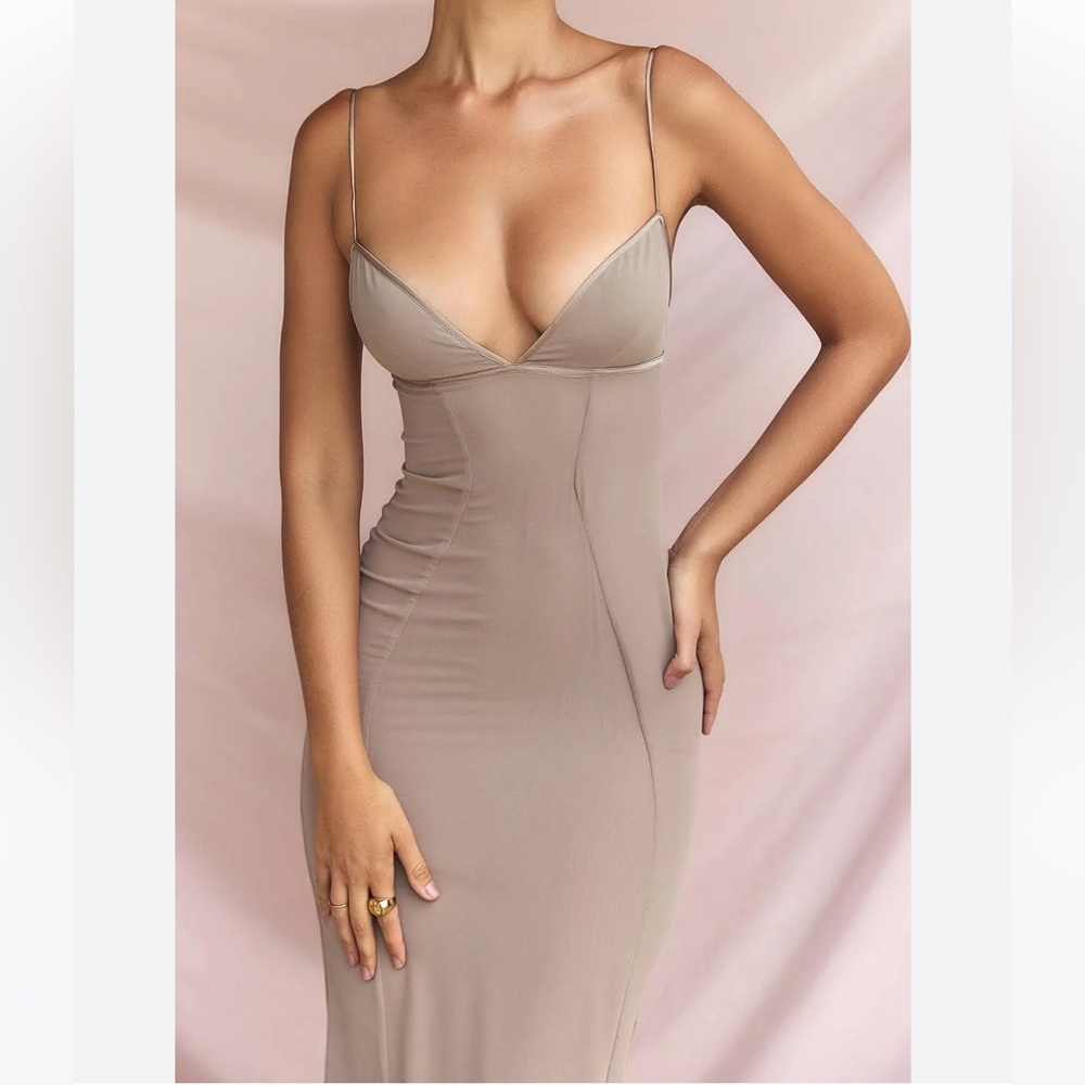House of CB Loren latte corset maxi dress size small - Picture 13 of 14